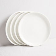 Juego de platos totalmente blancos 4 hondos y 4 llanos - Img 55948261