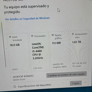 VENDO COMPUTADORA DE USO PERO EN PERFECTO ESTADO - Img 124043161