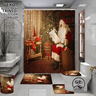 Set de baño 5 piezas tema Navideño - 7/10