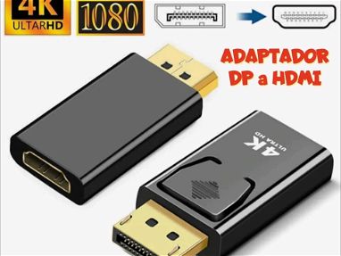 Cable displayport- HDMI Cable displayport a displayport adaptador displayport a HDMI adaptador displayport cables displa - Img main-image
