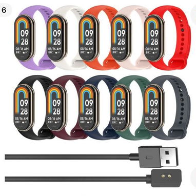 Correas de silicona y cargadores para Mi band 10/9/8 - Img 116873262