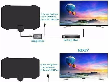ANTENA TV-HD Largo Alcance (con amplificador de señal ) INTERIOR - Img main-image