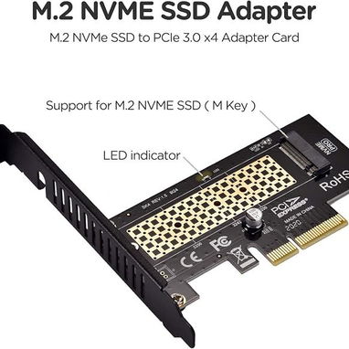 - Adaptador tarjeta para M.2 X4 . disponible - 3/4