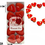 Velas rojas en forma de corazón - Img 53935023