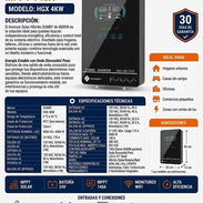 *Inversor Solar Híbrido SUMRY 4000W 24V a 120V Onda Pura con MPPT 140A y Pantalla LCD Táctil* - Img 57110174