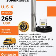 BOMBA DE AGUA SUMERGIBLE U. S. K DE 3.5 HP. - Img 55669899