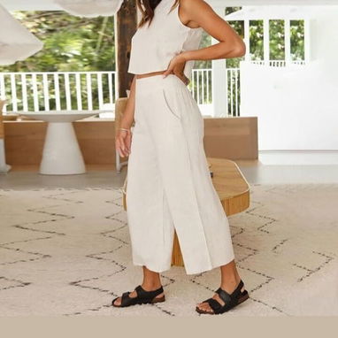 Conjunto de mujer de pantalon corte ancho 58547627 - Img 121615126