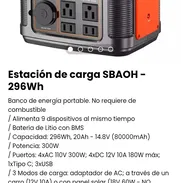 Estación de carga SBAOH - 296Wh. Nueva a estrenar - Img 50009088