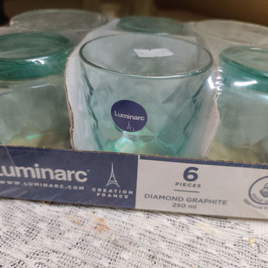 Juego de 6 vasos de cristal. Marca: Luminarc. - 2/2