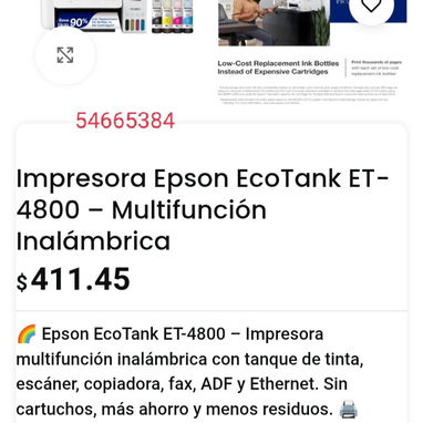 Impresora Epson EcoTank ET-4800 - 2/2