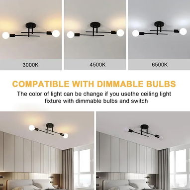 💡🕰️ LÁMPARA COLGANTE RISSERVA | VINTAGE NEGRO | 2 BRAZOS AJUSTABLES – 35 USD - Img 118851476