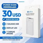 POWER BANK 1HORA 20000mAh - NUEVO EN CAJA SELLADO - Img 56979092