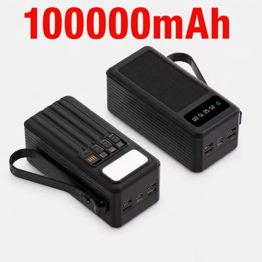 Power Bank Solar alta capacidad 100000mAh - 2/6