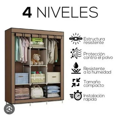Closet portátil 35 USD - 3/4