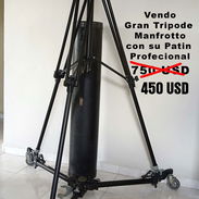 Trípode profesional para video con cabezal fluido Manfrotto de gran altura - Img 56909979