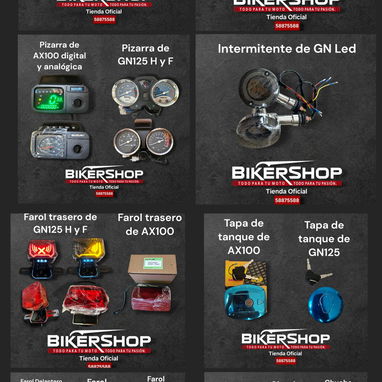 Tienda de Accesorios para motos de combustión. BIKERSHOP - 8/10