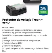 Protector de voltaje Troen - 220V. Nuevo - Img 50112203