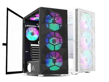 Chasi midtower 6 fanes rgb y cristal lateral new 🎼🎼🎼🎼 52669205 - Img 61198846