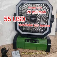 Ventilador recargable con bocina - Img 57897566