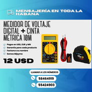 ⚡📏 MEDIDOR DE VOLTAJE DIGITAL CROWNMAN + CINTA MÉTRICA 10M 📏⚡ 💲 ¡Solo USD $12! - Img 56266807
