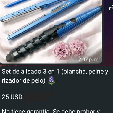 Cepillo eléctrico, secador blower, plancha y rizador de pelo (cabello) - Img 123380759
