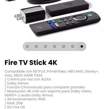 Fire TV Stick 4K Compatible con NETFLIX, PrimeVideo, HBO MAX, Disney+, Hulu, XBOX GAME PASS - 7/7