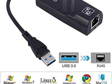 Adaptador RJ45 USB 3.0 de hasta 1000 Mbps...Ver fotos....51736179 - Img 62422825