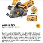 ANACALADORA 4 discos 1500w 8500 rpm - Img 55771529