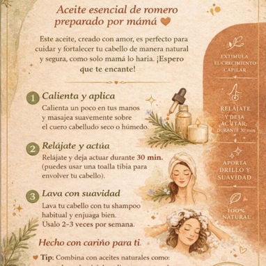 Aceites macerado de Romero. Cuidado del cabello. Aceites para el cuidado capilar. Belleza. Remedios naturales. - Img 123123682