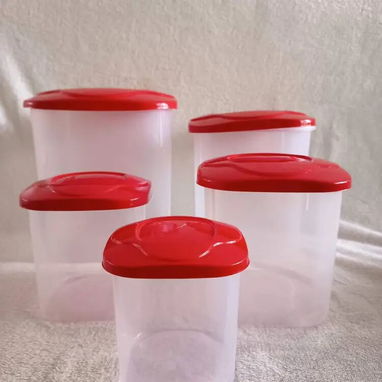 Set de 5 pozuelos cuadrados (Rojo)(CVV) - 5/10