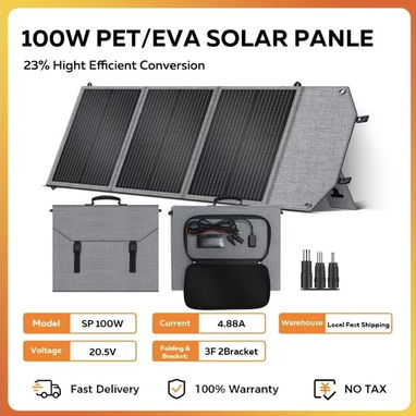 ☀️ PANEL SOLAR PORTÁTIL CTOLITY 100W ⚡ - 2/2