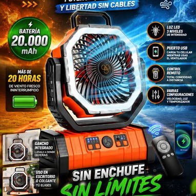 ‼️Ventilador recargable modelo F6‼️100% originales‼️NUEVOS EN CAJA+GARANTÍA…56080909/VEDADO🚨‼️ - 2/2