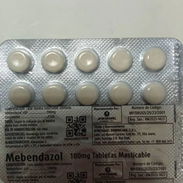 Venta de Mebendazol. Blíster de 10 tabletas de 100 mg en 1200 pesos - Img 56687268