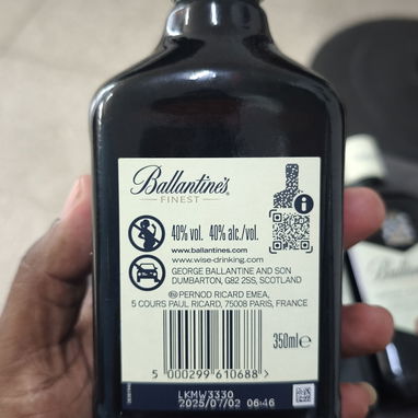 !!.. SUPER GANGA WHISKEY BALLANTINES 350ML - Img 122981855