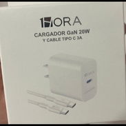 CARGADOR TIPO C 20W Y CABLE TIPO C A TIPO C CARGA RÁPIDA Y TRANSFIERE DATOS MIDE 1 METRO (MARCA 1HORA) - Img 53341150