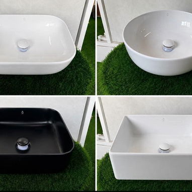 Juegos de Baño Puertas de Corredera Bloques de Cristal Mallas Sombra Lavamanos de Encimera Puertas de Aluminio - 7/10