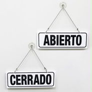 Cartel abierto y cerrado - Img 56762466