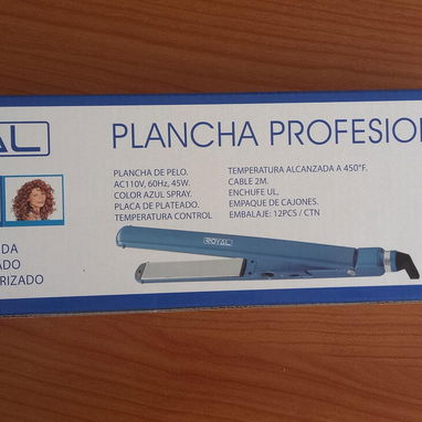 🔰 45W 🔰 PLANCHA DE CABELLO ROYAL 45W. SERVICIO DE ENTREGA CON FACTURA Y GARANTÍA. TL 54833699 - Img 116778610