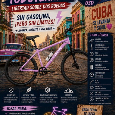 Bicicleta 26 Marca  VYRON con suspención delantera nuevas ! - Img 122139706