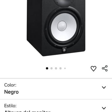 Monitores o Bafles Profesionales de Estudio Sellados Yamaha HS8 Sellados en Caja a Estrenar - 2/2