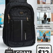 Mochilas d excelente calidad color negro estándar - Img 57072164