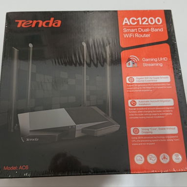 Router WiFi Tenda AC6 AC1200 de doble banda Nuevo Sellado, Vedado - 2/3