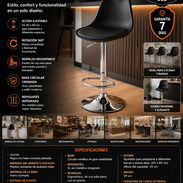 SILLA DE BAR AJUSTABLE Nuevas - Img 56737932