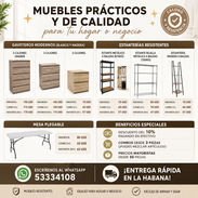 Oferta! Mesas plegables, estantes resistentes y gaveteros de calidad (kinetica) - Img 54996075