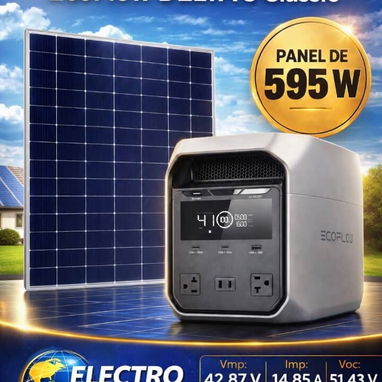 🔋 COMBOS ECOFLOW + PANEL SOLAR + CABLE ORIGINAL DE 10 METROS ☀️ - 2/5