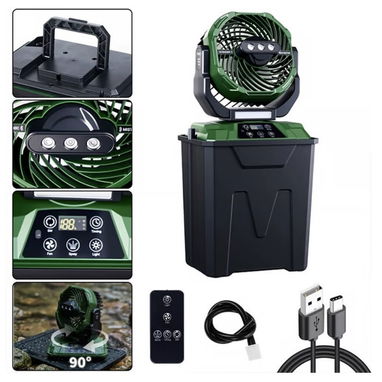Ventilador recargable T30 /Nebulizador 3D - 2/2
