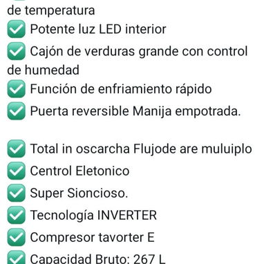Refrigerador SANKEY de 9.4 pies cúbicos con dispensador de agua 💧 tecnología inverter - Img 123693223