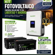 KIT FOTOVOLTAICO INVERSOR SUMRY BATERIA DE LIFE PO4-7KW (lh) - Img 57125079