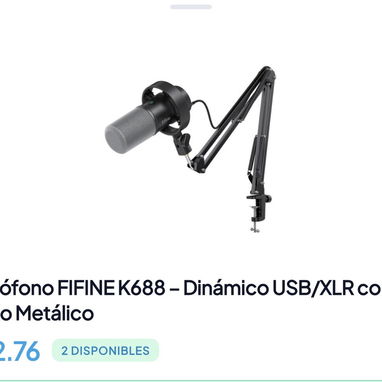 Micrófonos para podcast o estudio - 2/3