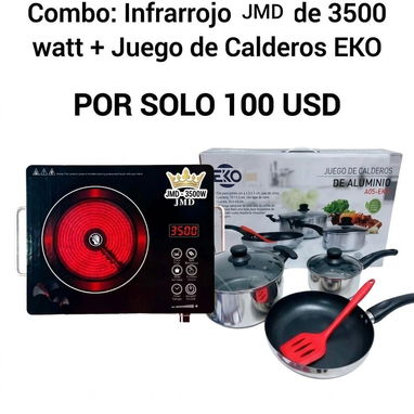 Combos de fogones infrarrojos e induccion con calderos - 6/7